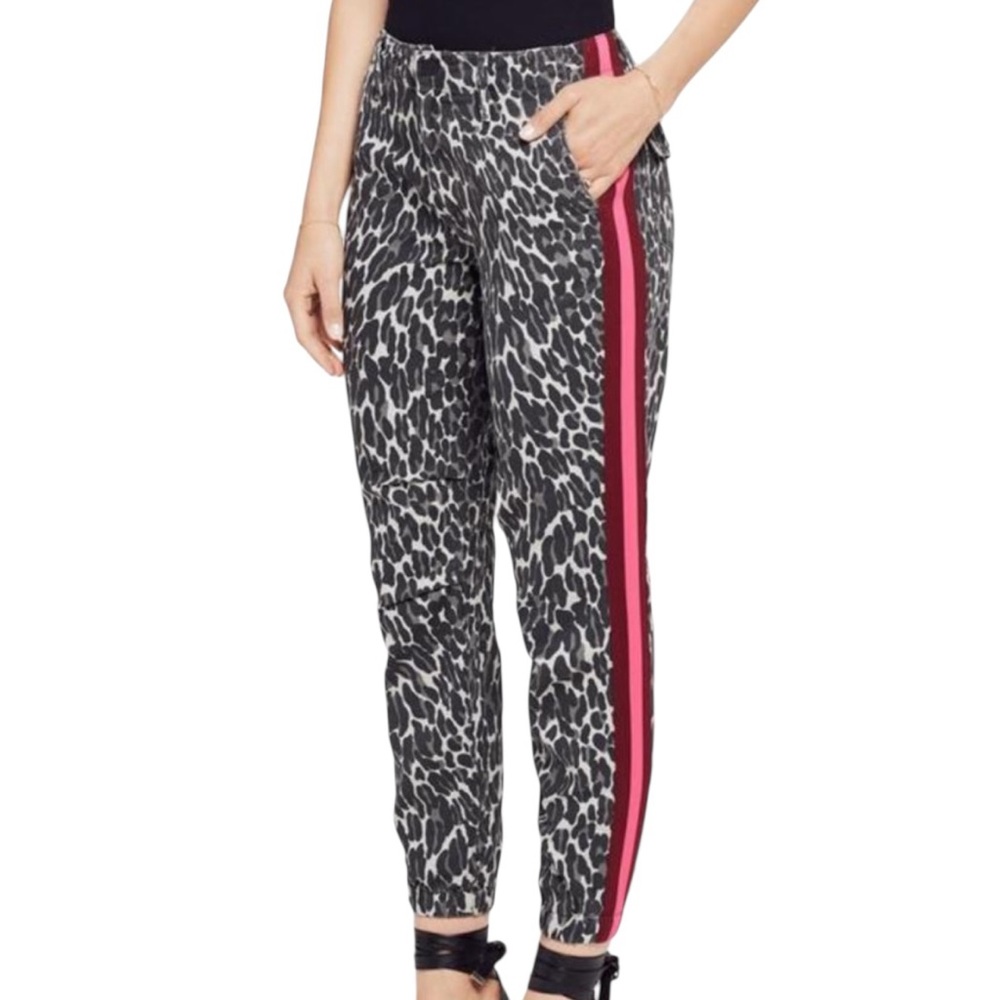 MOTHER Misfit Animal Print Striped Pant 28